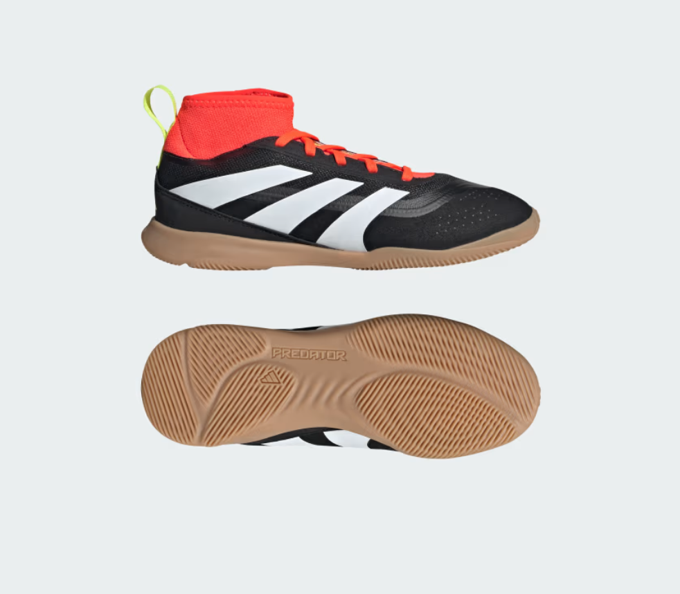 adidas Predator League Sock Indoor Junior Black White Red STRIKE SPORTS CO